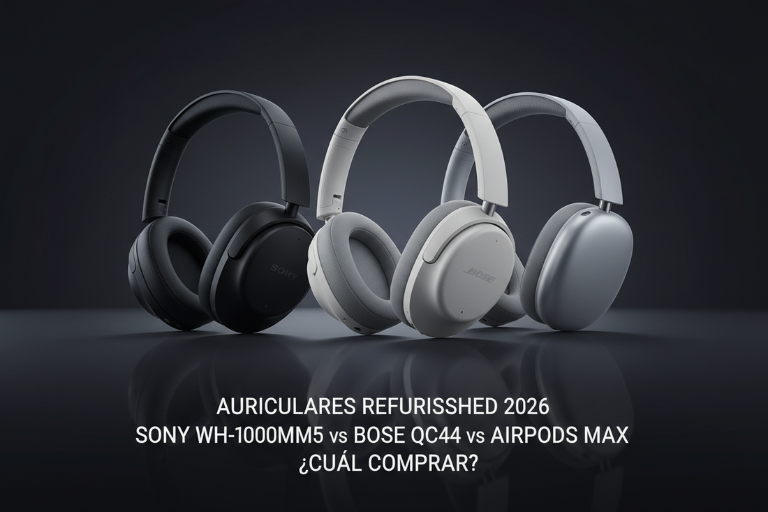 Auriculares Refurbished 2026: Sony WH-1000XM5 vs Bose QC45 vs AirPods Max — ¿Cuál Comprar?