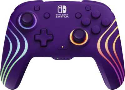 Pdp Nintendo Switch Afterglow Wave Wireless Controller Violet