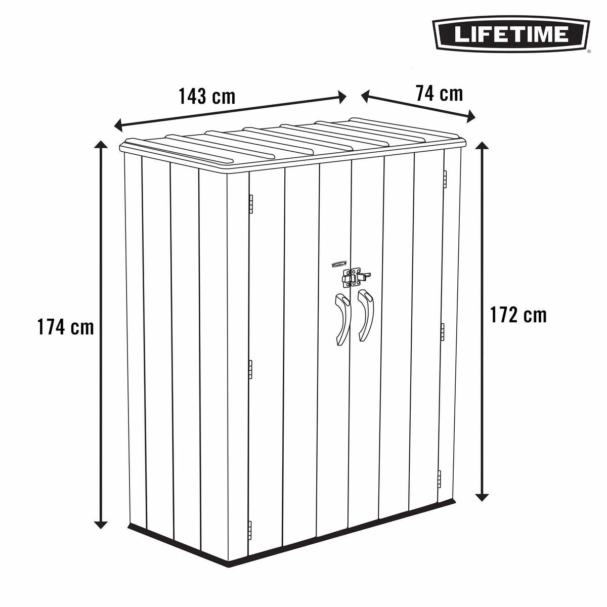 Lifetime Storage Furniture Lifetime Grey Plastic (Refurbished C)