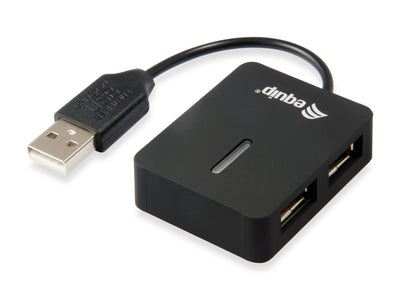Equip Hub USB 2.0 Life 4 Ports Mini Hub Travel Black 128952 — image 1
