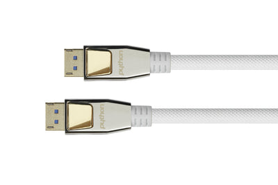 Python Cable DisplayPort 2.0 Trenzado White 3M — image 1