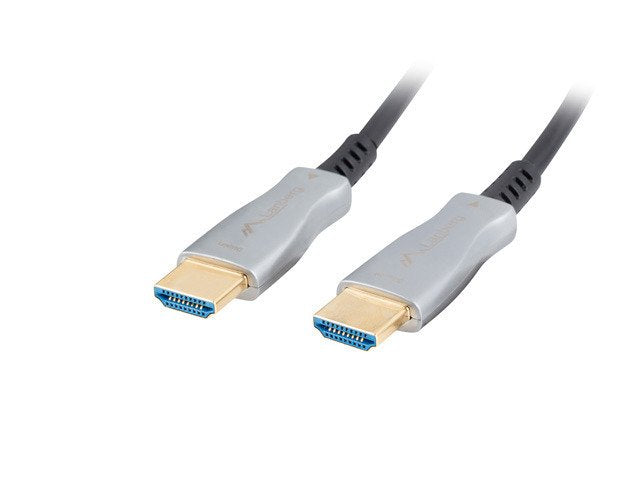 Lanberg CA-HDMI-20FB-0500-BK Optical HDMI Cable M/M 50M V2.0 4K Aoc