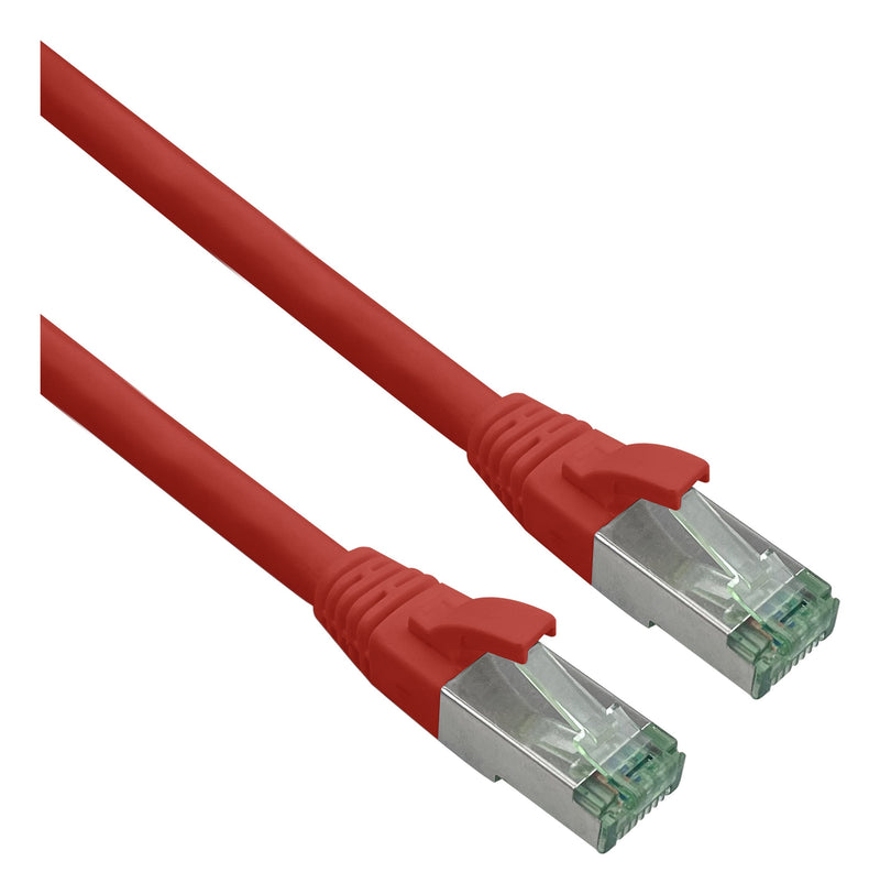 Helos Grs Certificado CAT.6A Network Cable With CAT.7 Rohkabel Tpe Red 0,25M