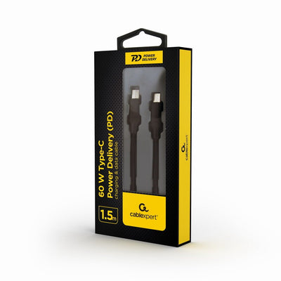 Gembird USB Cable Type-c 2.0 Male 1,5M CC-USB2-CMCM60-1.5M — image 1