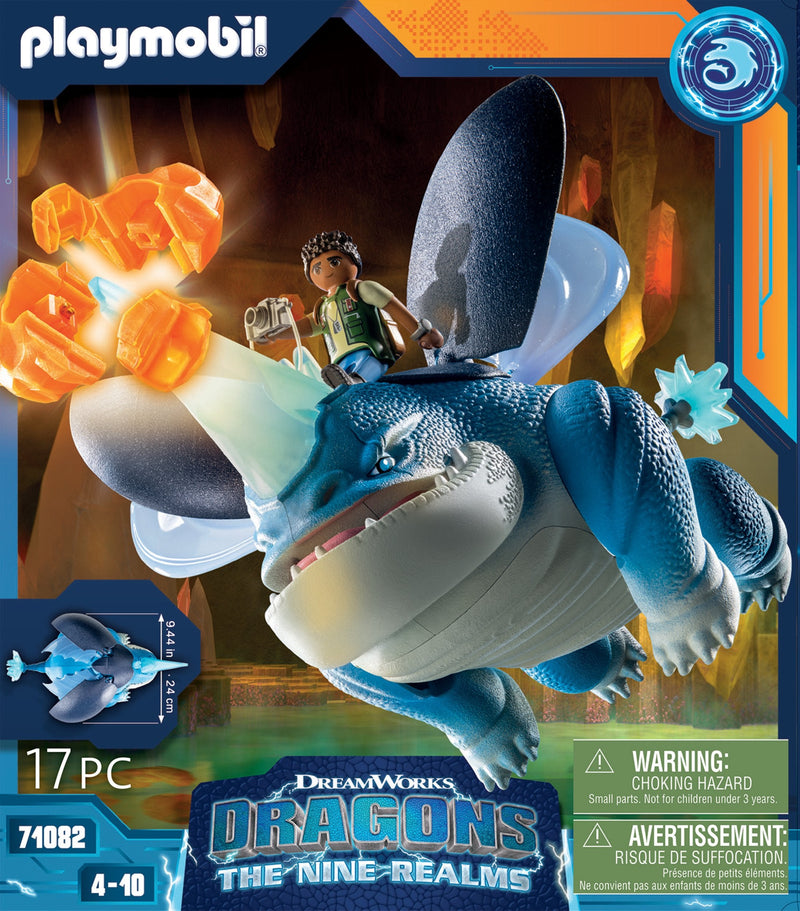 Playmobil 71082 Dragons: The Nine Realms - Plowhorn & D''angelo, Konmruktionsspielzeug 71082