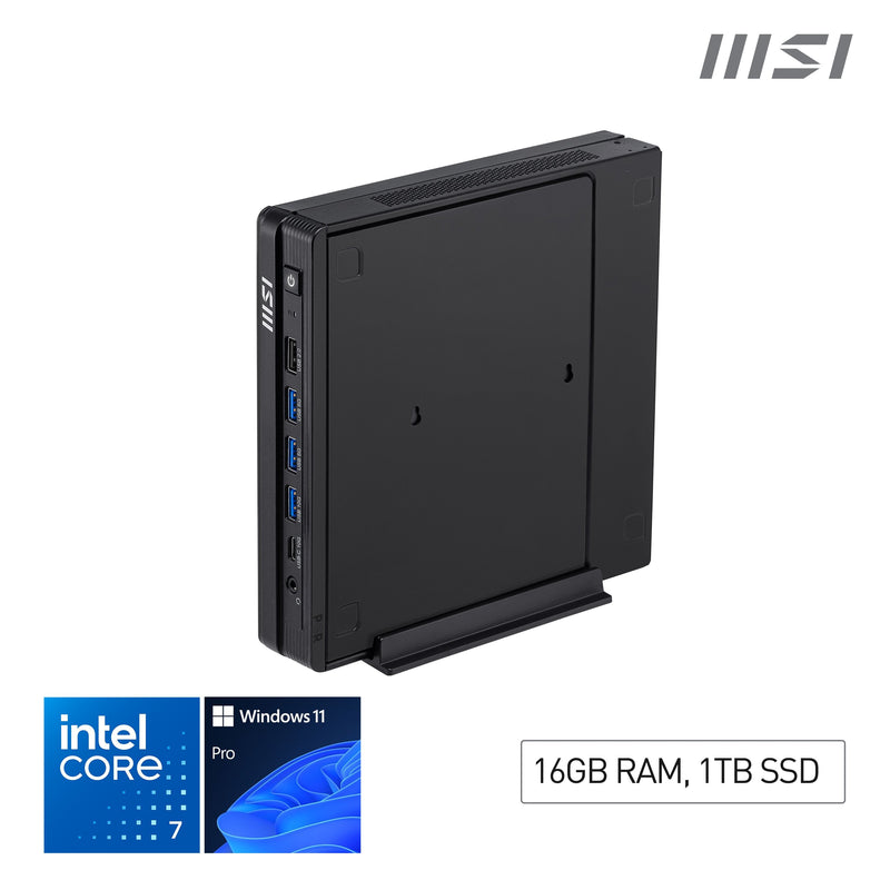 MSI Mini PC Pro DP10 A14MG-001EU Intel Core I7-14700 16GB 1TB W11P Negro