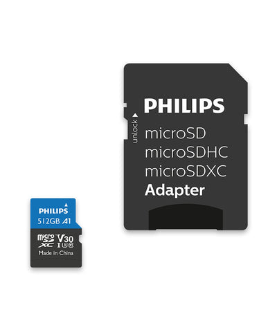 Philips Card microSD 512GB Clase 10 + Adapter — image 1