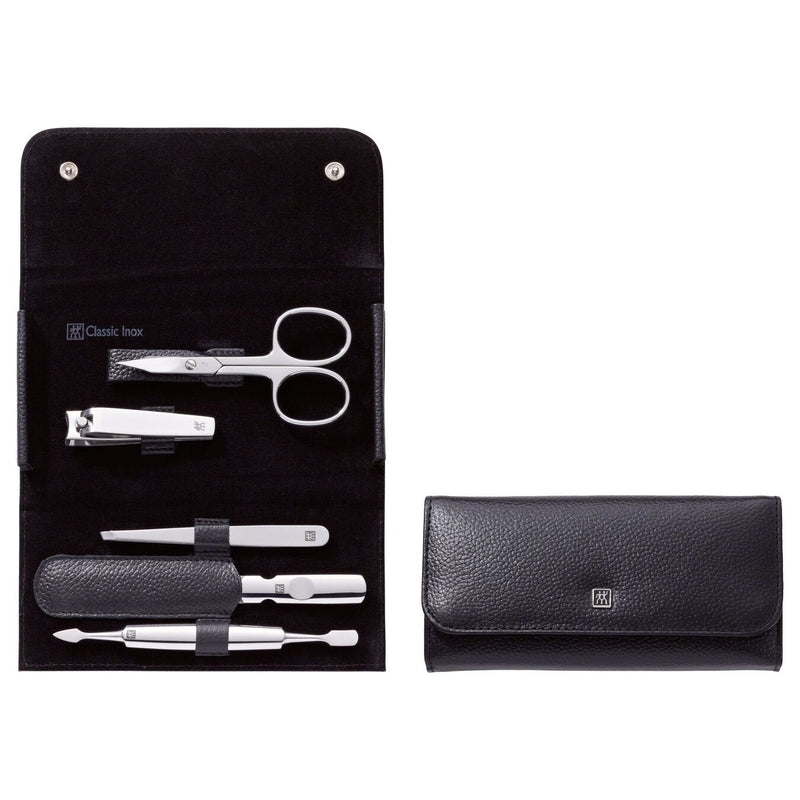 Zwilling 97546-004-0 Set Of Manicure And Pedicure Establecer Steel Inoxidable Black