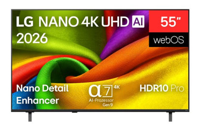 LG TV 55NU8E0B3LA.AEU 55 Nano UHD Legs Laterales Wi-Fi HDMI X3 — image 1