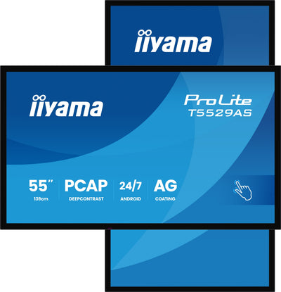 Iiyama T5529AS-B1AG Screen Señalización Panel Flat Interactivo 138,7CM (54.6) LED Wi-Fi 500 Cd / M² 4K Ultra H — image 1