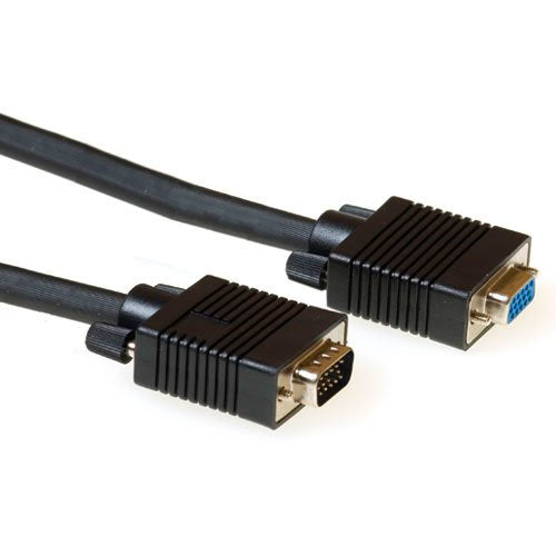 3 Metre High Performance VGA Extension Cable Male-female Black