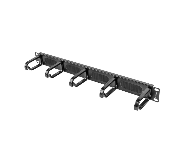 Lanberg Organiser Cables AK-1203-B 19\1 Panel Brushing 5 Stands Plastic Type B 1U Black