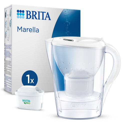 Brita Marella Filter Water Jarra 2,4 L Transparent White — image 1