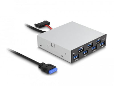 Delock 64207 Panel Front 3.5 USB 5Gbps 7 X USB Tipo-a — image 1