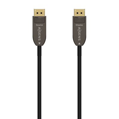 Aisens Cable DisplayPort Aoc V1.4 8K@60HZ 4K@120HZ 4:4:4 32.4Gbps - DP/M-dp/M - 20M - Black — image 1