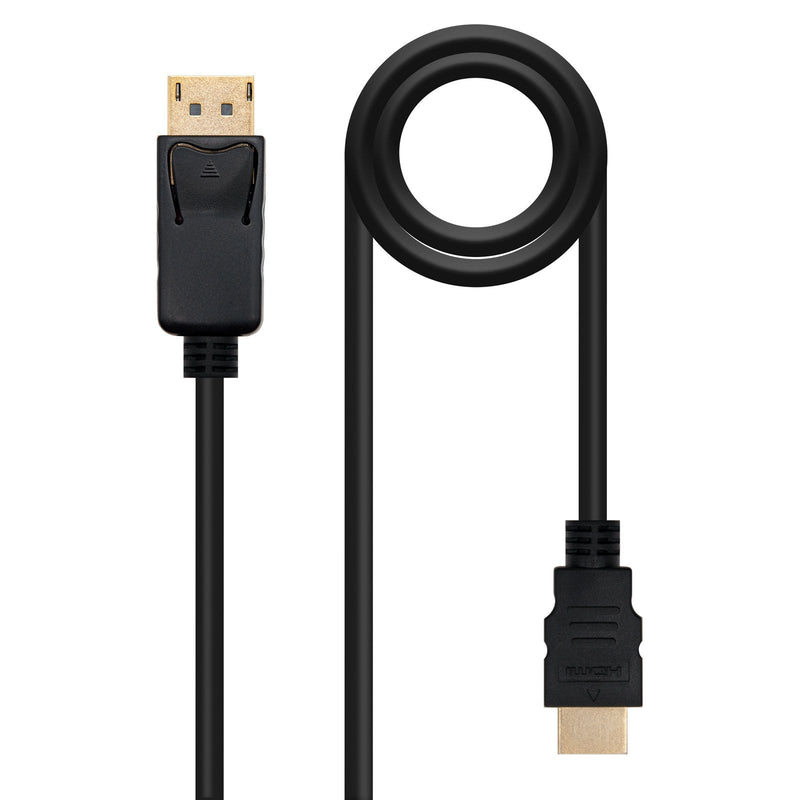 Nanocable Cable Converter DisplayPort a HDMI - DP/M - HDMI/M - 1.5M - Black