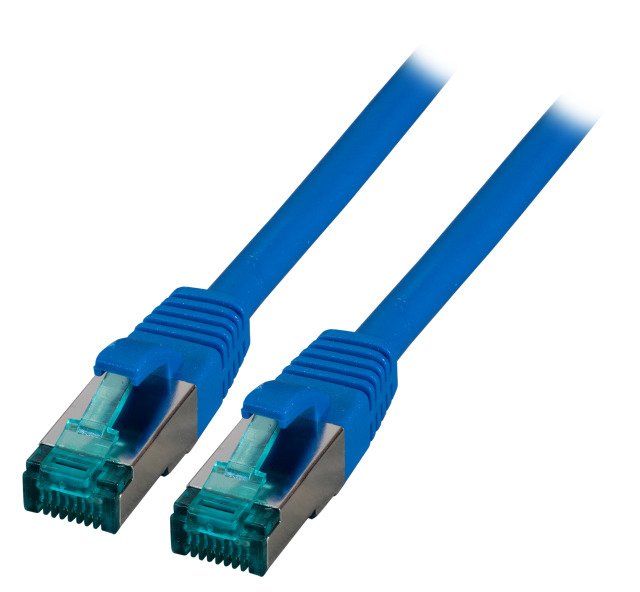 Efb RJ45 Network Cable S/FTP, CAT.6A, Lszh, 0,25M, Blue