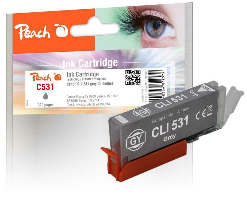 Peach Cartridge Canon CLI-531, 6119B001 Grey Compatible