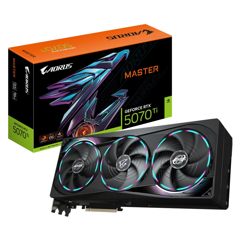 Gigabyte Graphics Card VGA NVIDIA Rtx 5070 Ti Aorus Mast 16 DDR7