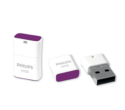 Philips FM64FD85B/00 Unit Flash USB 64GB USB Type a 2.0 Púrpura, White — image 1