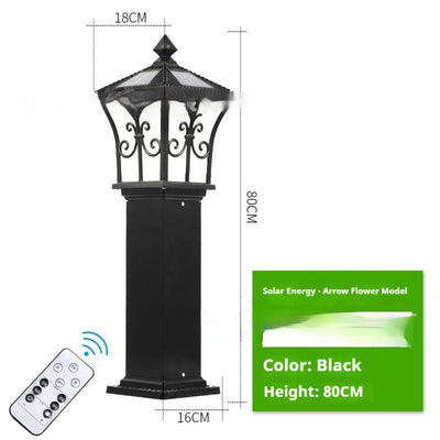 Waterproof Home Solar Outdoor Lighting European-Style Courtyard Street Lamp