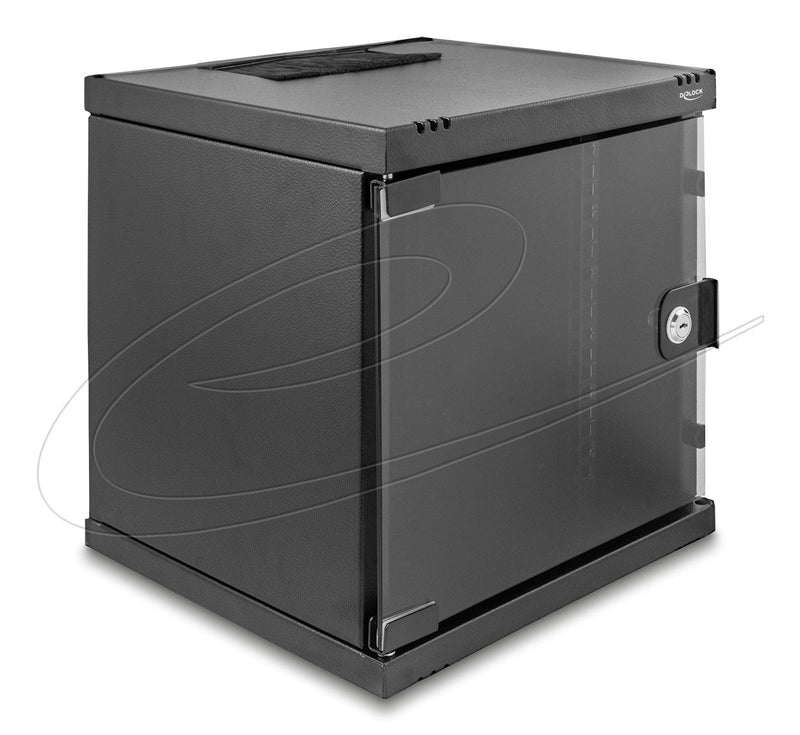 Delock 43422 10 Cabinet Network 6U With Door Glass Assembly Stand Or Wall 240MM Depth Capacity Car