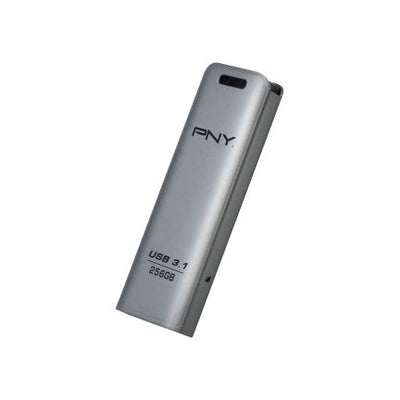 Pny USB Flash Drive Elite Steel 3.1 256GB R80MB/S W20MB/S Push/Pull Metal — image 1