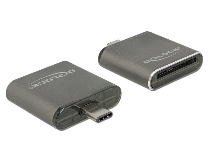 Delock Cardreader USB-C Sdhc Sdxc Uhs-ii MMC Single Slot