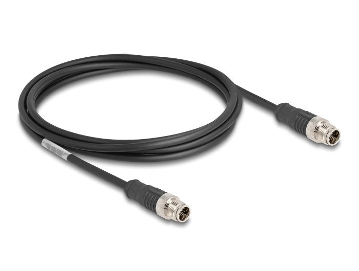 Delock 80864 Cable M12 Codificado X 8 Pin Male a Male Pvc 2M