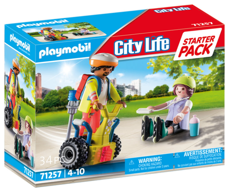 Playmobil 71257 City Life Starter Pack Rescate Con Balance Racer