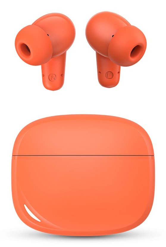 Spc Headphones Bluetooth Boost Buds With Case Charging Battery Life 7.5H Rojos