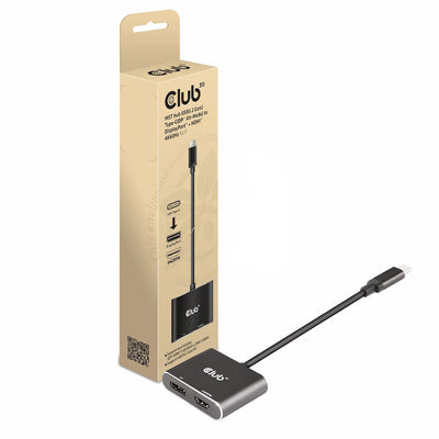 CLUB3D USB Hub USB 3.2 Type-c DP / HDMI 4K60HZ M/H Retail — image 1