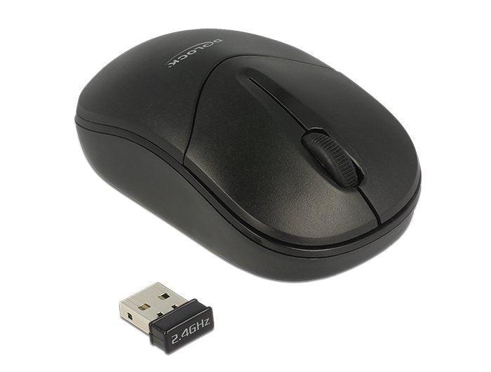 Delock 12494 Mouse RF Wireless Óptico 1000 DPI Ambidextro