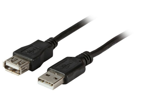 Cable USB 2.0, 1.8M, a Male / a Female Extensión, Grey Classic