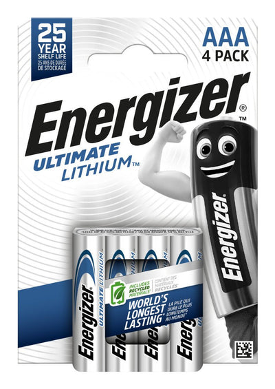 Energizer Ultimate Lithium Battery Litio Aaa L92 LR03 1,5V BLISTER*4 — image 1