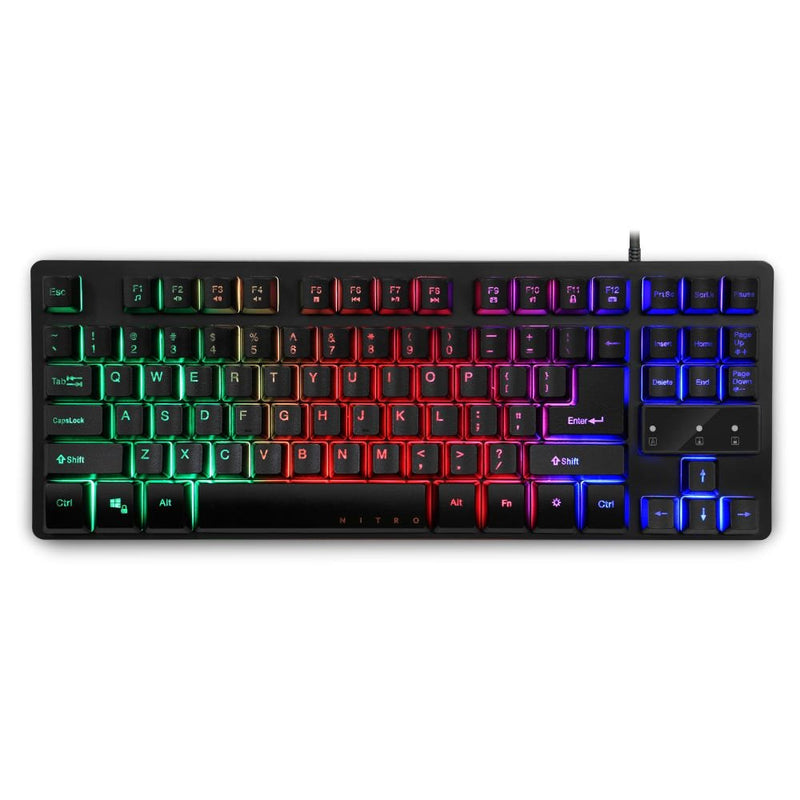Acer Nitro Tkl (NKW120) Keyboard Standard 80% Retroiluminado USB QWERTY Spanish Black Menor