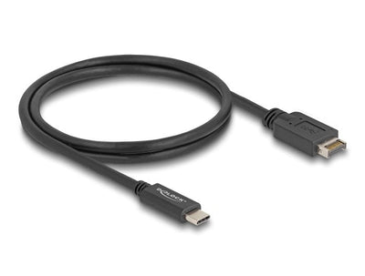 Delock USB 10Gbps USB Cable Type And Key a 20 Pin Connector Male a USB Type-c™ Connector Male 1M — image 1