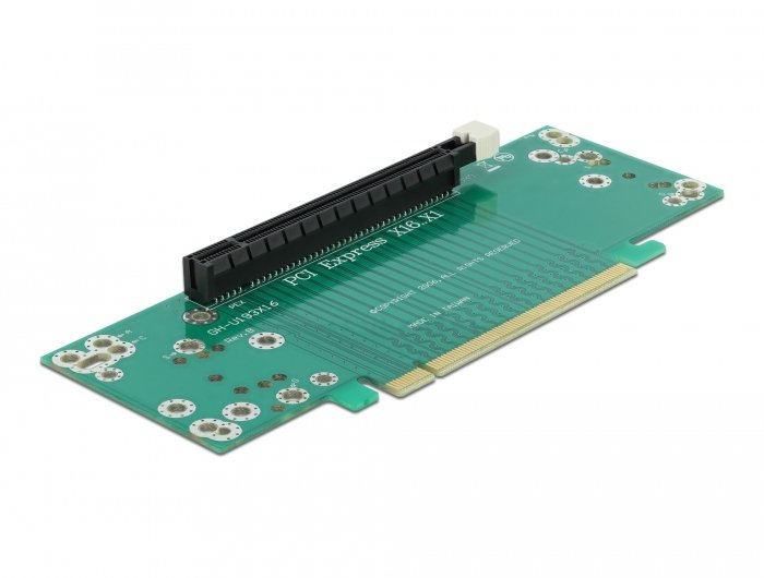 Delock Card Vertical Pci Express X16 a X16 Orientada Hacia Izquierda - Height Slot 53,9MM