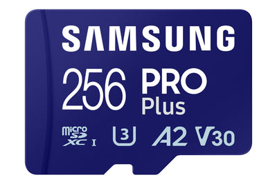 Samsung Pro Plus microSD 256GB Uhs-i U3 Full HD 4K UHD 180MB S Read 130MB S Write Memory Card Incl Sd-adapter  — image 1