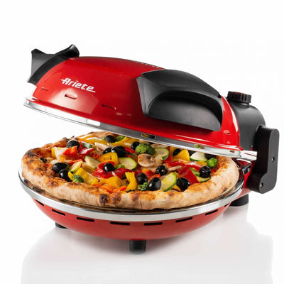 Ariete Mini Horno Pizza 909 1200W Ø33CM 5 Niveles Temperatura Regulador Up To 400º Piedra Refractaria High Qua — image 1