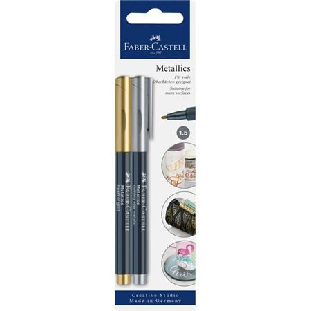 Faber Castell Markers Creative Studio Metallics Marker Colours Metálicos -blister 2U- — image 1