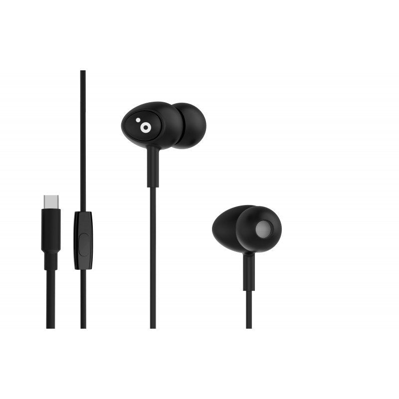 Sunstech Headphones Intrauditivos Beatc With Microphone USB Type-c Black