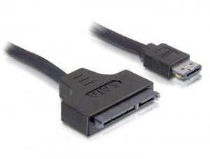 Delock 84402 Cable Esatapd 12V SATA 22 Pin 2.5 / 3.5 HDD 0.5M — image 1