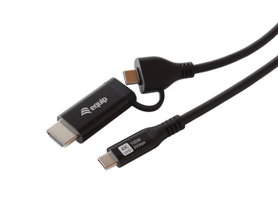 Equip Adapter Usb-c-usb-c + HDMI PD100W 4K 60HZ 2.00M Alu. — image 1