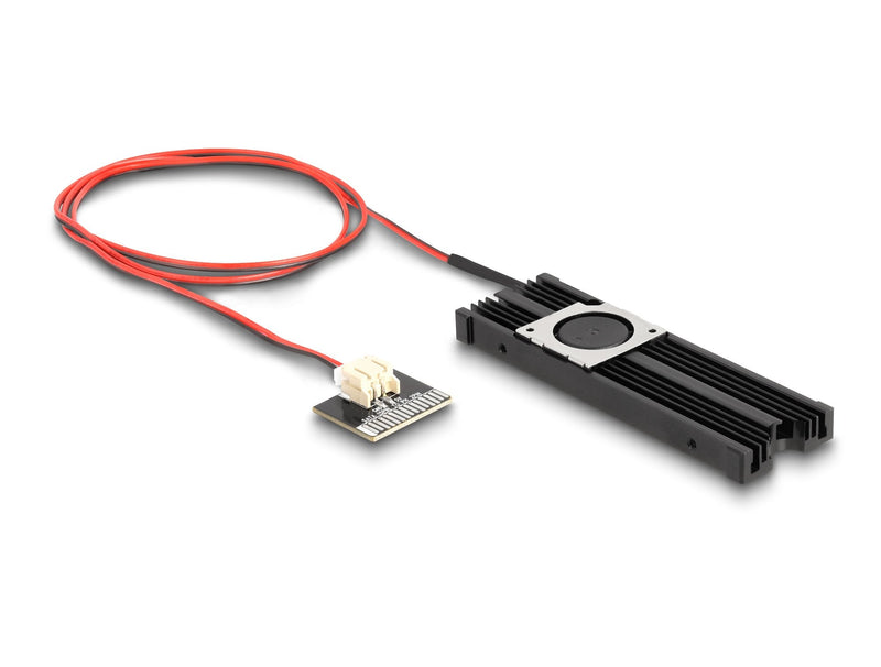 Delock Disipador With Fan M.2 SSD 2280 Black