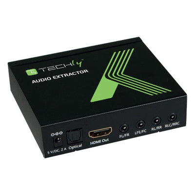 Techly HDMI 4K Audio Extractor Spdif Toslink, 4X Jack 3.5MM, Lpcm 5.1CH / 7.1CH — image 1