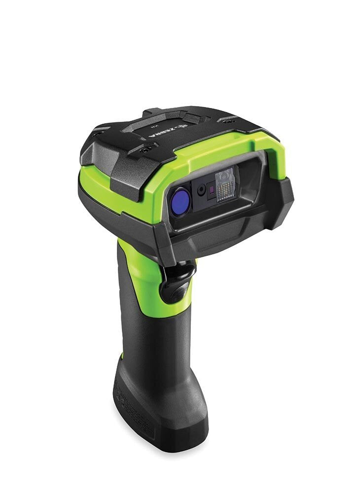 DS3678-XR Rugged Green Vibration Motor Forklift Cradle USB Trickle Charge Kt:scanner Shielded USB High Current