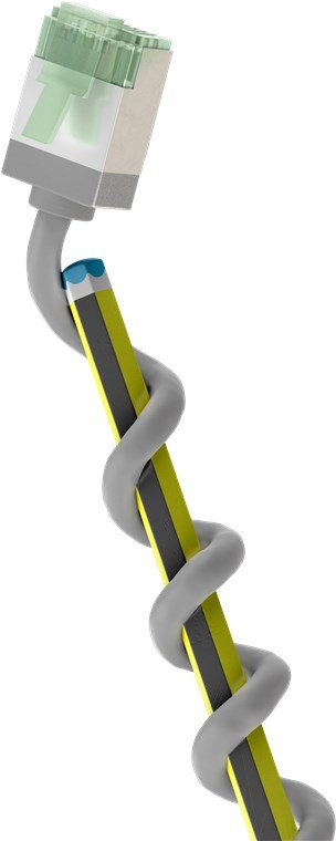 Goobay Cable Connection Ultraflexible CAT.8.1 Slim U/FTP Grey 1 Tape Measure Connector Extracorto 74346 — image 1