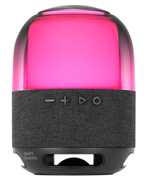 Mars Gaming Bluetooth Speaker RGB Ms-flow 360º Black 15W/ Bluetooth 5.3, microSD/ Iluminación RGB 360º/ Batter — image 1