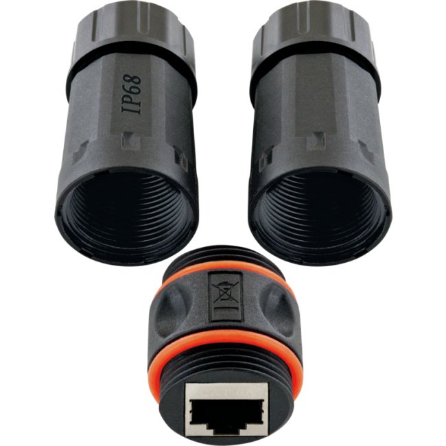 Schwaiger CAT.6A Netzwerkverbinde Outdoor 2x RJ45 Connector Female